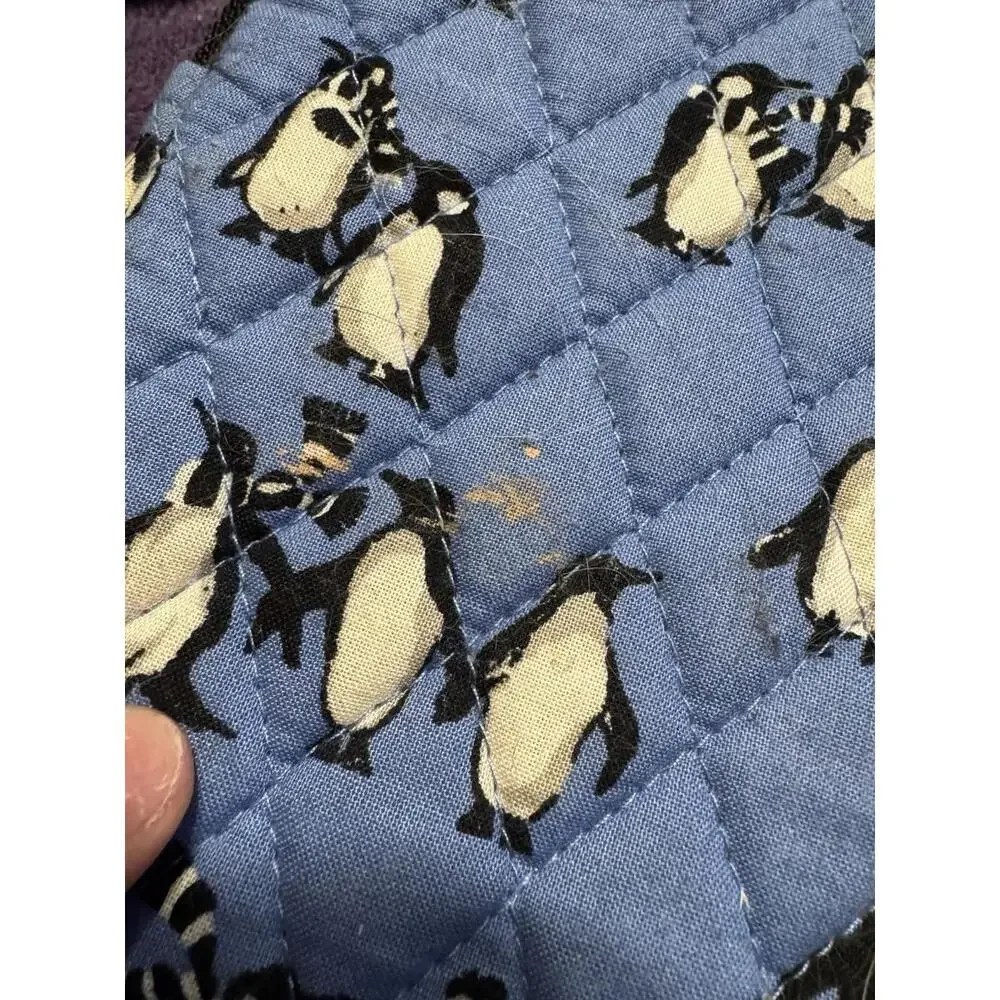 Vera Bradley Tablet Sleeve Playful Penguins Blue 10